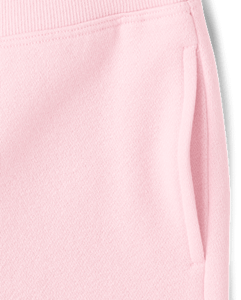 Girls Premium Fleece Bootcut Sweatpants - ROSE MIST