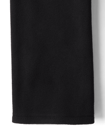 Girls Microfleece Wide Leg Sweatpants - BLACK