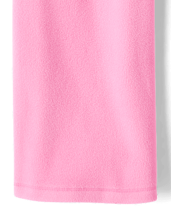 Girls Microfleece Wide Leg Sweatpants - PERFECTLY PINK