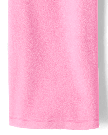 Pantalon de survêtement à jambes larges en microfibre polaire pour filles - PERFECTLY PINK