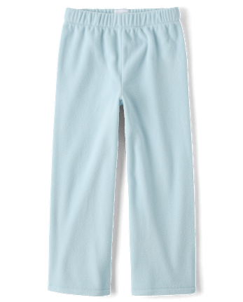 Girls Microfleece Wide Leg Sweatpants