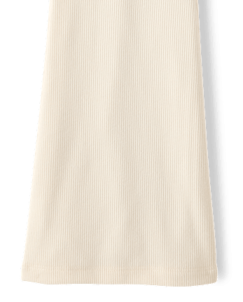 Girls Sueded Rib Flare Leggings - CLOUD BANK