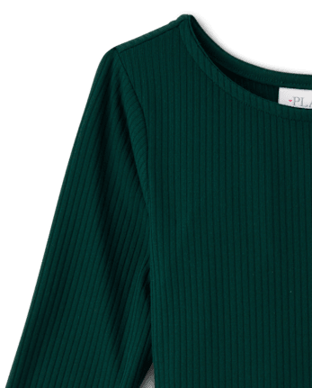 Girls Plaid Fit And Flare Dress - BALT GREEN