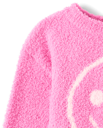 Girls Embellished Sweater - PERFECTLY PINK