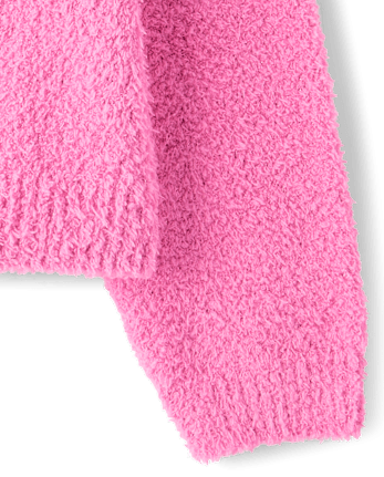 Girls Embellished Sweater - PERFECTLY PINK