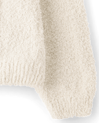 Girls Embellished Sweater - FAIR IVORY