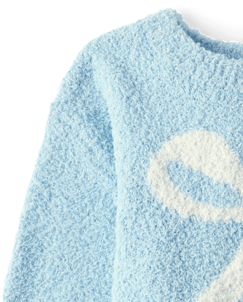 Girls Embellished Sweater - BLUE AIR