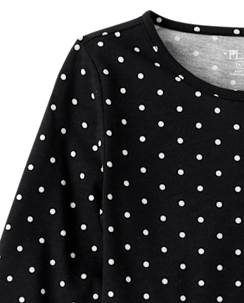 Girls Print Everyday Dress - BLACK