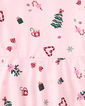 Girls Print Everyday Dress - ROSE MIST