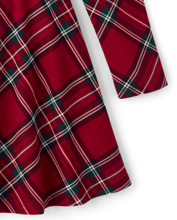 Girls Print Everyday Dress - RED