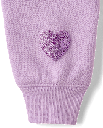 Girls Hello Kitty® Embellished Premium Fleece Sweatshirt - ORCHID BREEZE
