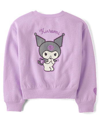 Girls Hello Kitty® Embellished Premium Fleece Sweatshirt - ORCHID BREEZE