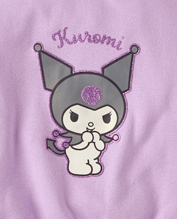 Girls Hello Kitty® Embellished Premium Fleece Sweatshirt - ORCHID BREEZE