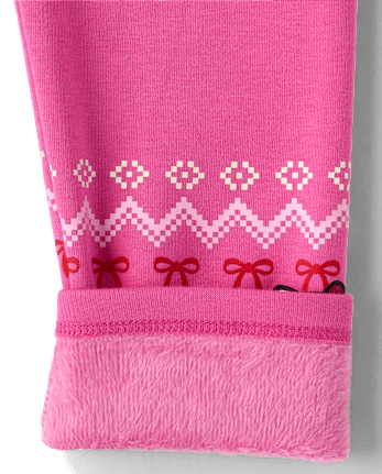 Girls Hello Kitty® Fairisle Winter Warm Leggings - SUGARCANDY