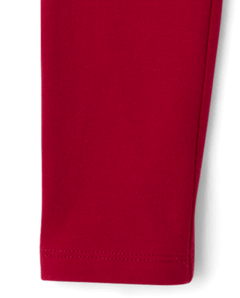 Girls Leggings - RED OCHRE
