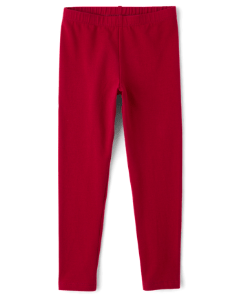 Girls Leggings - RED OCHRE