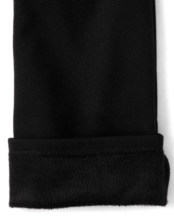\Leggings d'hiver chauds pour filles\ - BLACK