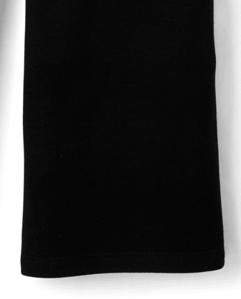 Girls Winter Warm Wide Leg Leggings - BLACK
