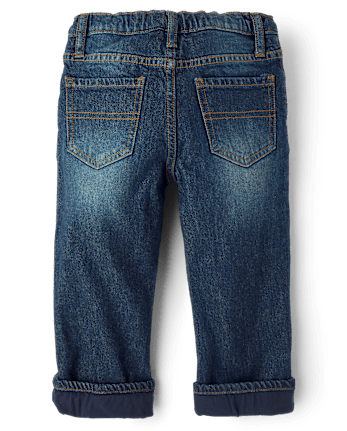 Toddler Boys Lined 90s Loose Jeans - EMMETT WASH