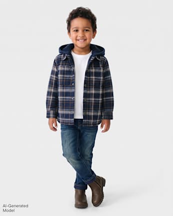 Toddler Boys Lined 90s Loose Jeans - EMMETT WASH