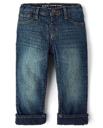 Toddler Boys Lined 90s Loose Jeans - EMMETT WASH