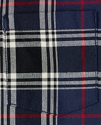 Baby And Toddler Boys Plaid Poplin Button Up Shirt - TIDAL