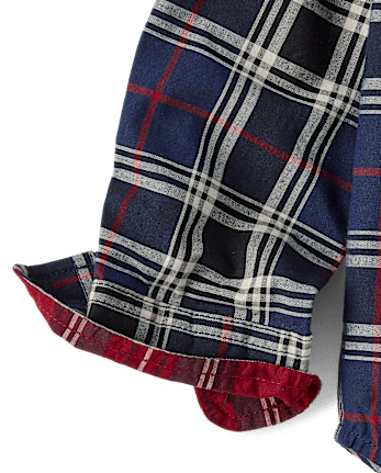 Baby And Toddler Boys Plaid Poplin Button Up Shirt - TIDAL