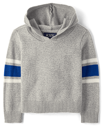 Toddler Boys Colorblock Hooded Sweater - H/T SMOKE