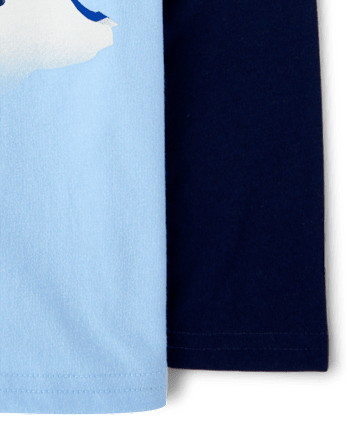 Baby And Toddler Boys Graphic Layered Top - CLOUDLESS