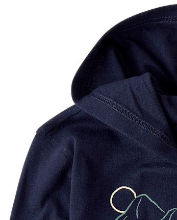 Baby And Toddler Boys Holiday Truck Hooded Top - TIDAL