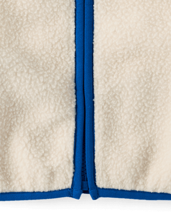 Toddler Boys Colorblock Sherpa Zip Up Hoodie - HAY STACK