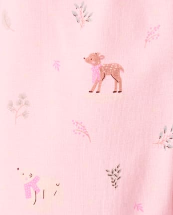 Baby Girls Winter Ruffle Leggings 2-Pack - ROSE MIST