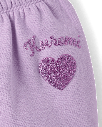 Girls Hello Kitty® Embellished Premium Fleece Barrel Sweatpants - ORCHID BREEZE