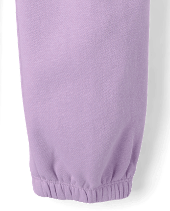 Girls Hello Kitty® Embellished Premium Fleece Barrel Sweatpants - ORCHID BREEZE