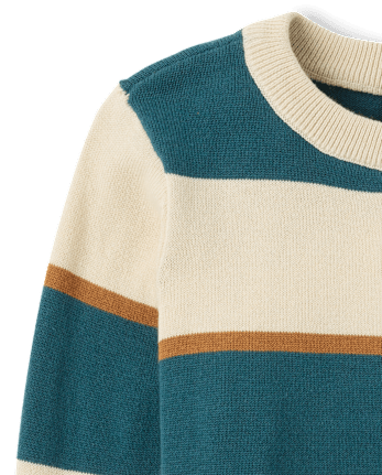 Boys Striped Sweater - HAY STACK