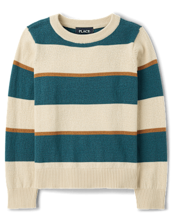 Boys Striped Sweater - HAY STACK