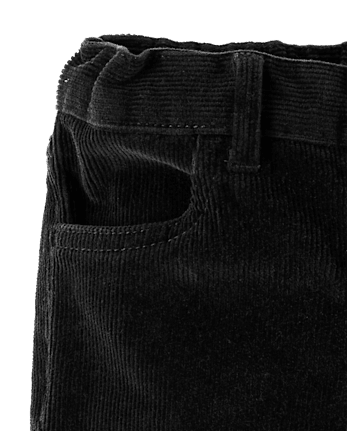 Baby And Toddler Boys Corduroy Straight Pants - BLACK