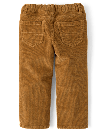 Baby And Toddler Boys Corduroy Straight Pants - CARMEL BARS