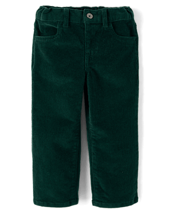 Baby And Toddler Boys Corduroy Straight Pants - BALT GREEN