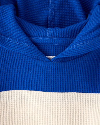 Baby And Toddler Boys Colorblock Thermal Hooded Top