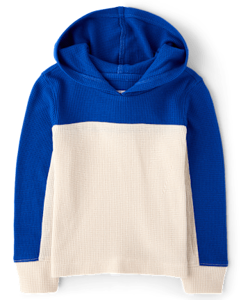 Baby And Toddler Boys Colorblock Thermal Hooded Top