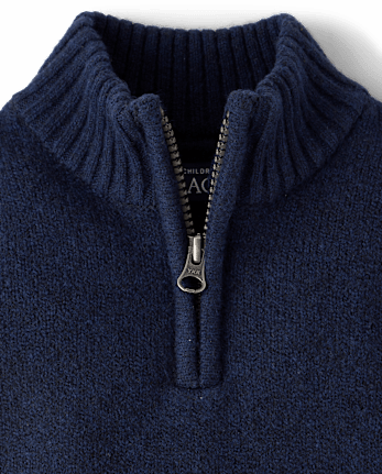 Toddler Boys Quarter Zip Sweater - TIDAL