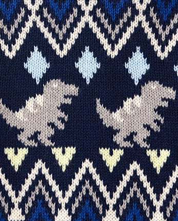 Toddler Boys Dino Fairisle Sweater - TIDAL