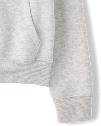 Girls Rhinestone Icon Premium Fleece Zip Up Hoodie - H/T LUNAR
