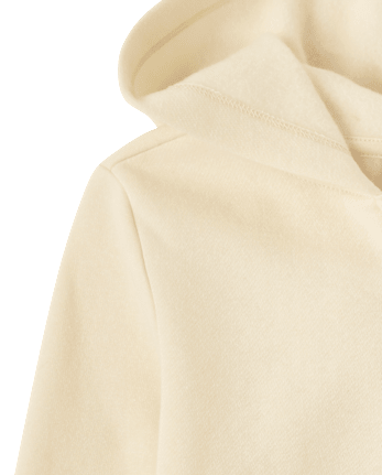 Girls Rhinestone Icon Premium Fleece Zip Up Hoodie - CLOUD BANK