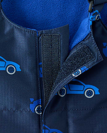 Toddler Boys Racecar Snow Bib - TIDAL