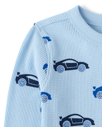 Baby And Toddler Boys Print Thermal Top