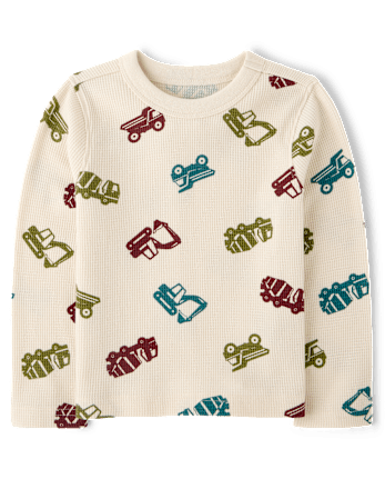 Baby And Toddler Boys Print Thermal Top
