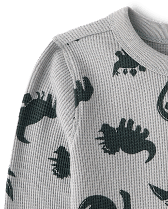 Baby And Toddler Boys Print Thermal Top