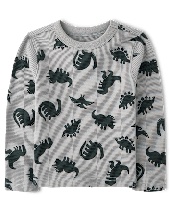 Baby And Toddler Boys Print Thermal Top